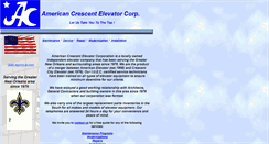 Desktop Screenshot of americancrescentelevator.com